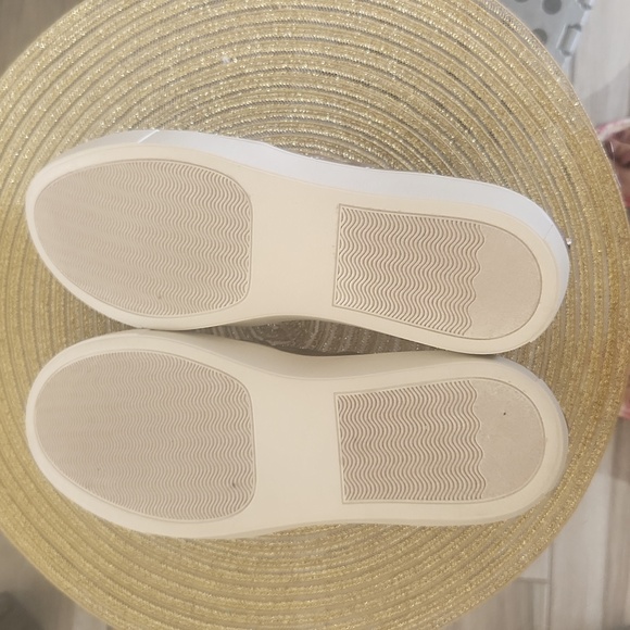 Steve Madden patent Leather Quilted Slip on Flat shoes Size 9.5 Grey - Picture 5 of 6